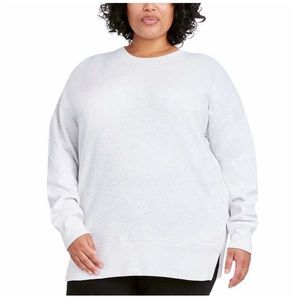 Kirkland Signature ladies Cozy CrewNeck, white (XL)